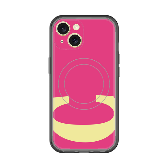 スリムプロテクションプレミアムケース with MagSafe［ オリジナル - initial color - C pink ］