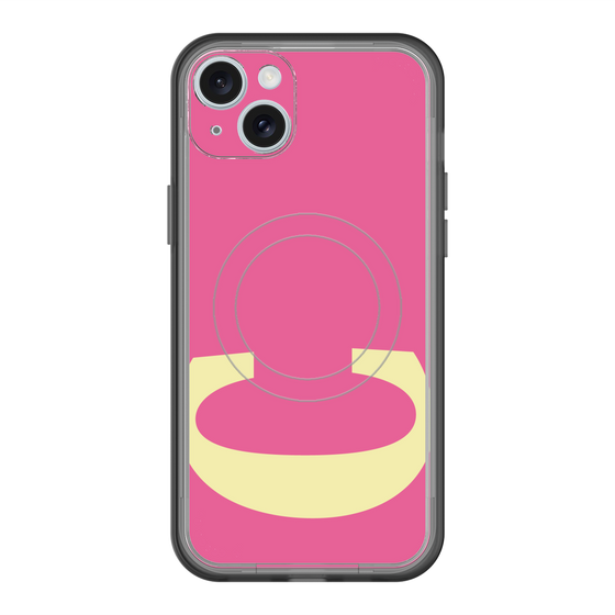 スリムプロテクションプレミアムケース with MagSafe［ オリジナル - initial color - C pink ］