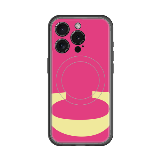 スリムプロテクションプレミアムケース with MagSafe［ オリジナル - initial color - C pink ］