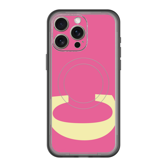 スリムプロテクションプレミアムケース with MagSafe［ オリジナル - initial color - C pink ］