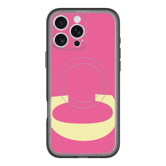 スリムプロテクションプレミアムケース with MagSafe［ オリジナル - initial color - C pink ］