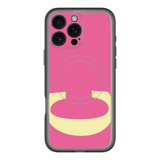 スリムプロテクションプレミアムケース with MagSafe［ オリジナル - initial color - C pink ］