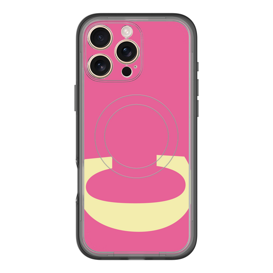 スリムプロテクションプレミアムケース with MagSafe［ オリジナル - initial color - C pink ］