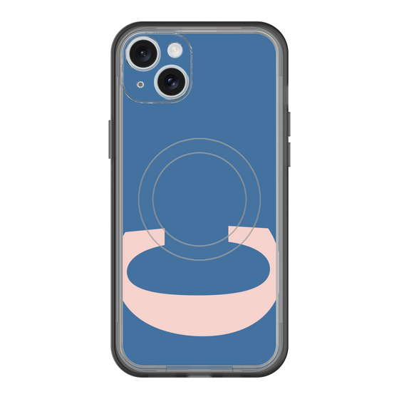 スリムプロテクションプレミアムケース with MagSafe［ オリジナル - initial color - C navy ］