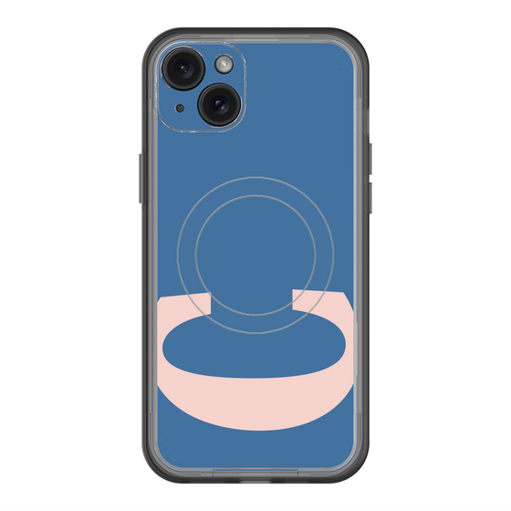 スリムプロテクションプレミアムケース with MagSafe［ オリジナル - initial color - C navy ］