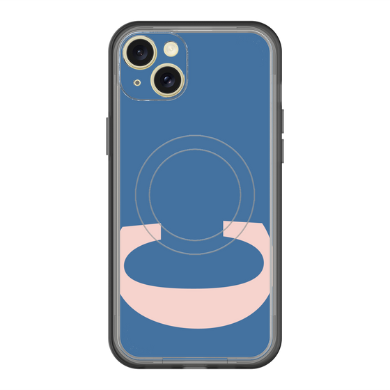 スリムプロテクションプレミアムケース with MagSafe［ オリジナル - initial color - C navy ］