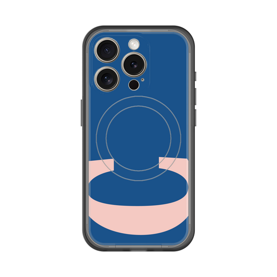 スリムプロテクションプレミアムケース with MagSafe［ オリジナル - initial color - C navy ］