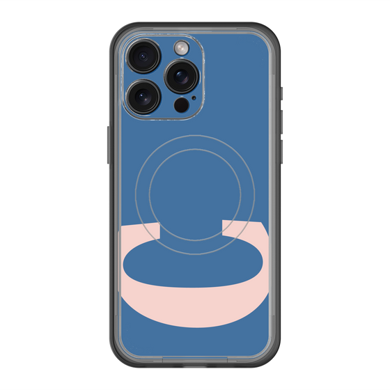 スリムプロテクションプレミアムケース with MagSafe［ オリジナル - initial color - C navy ］