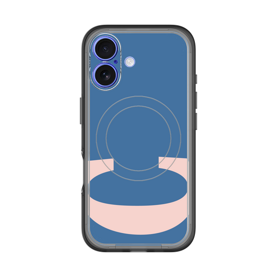 スリムプロテクションプレミアムケース with MagSafe［ オリジナル - initial color - C navy ］