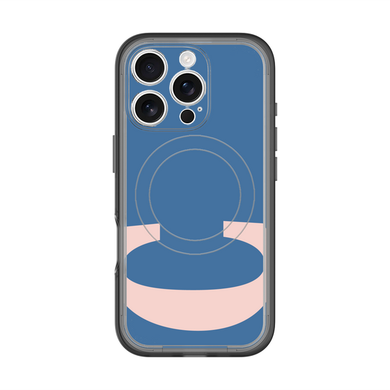 スリムプロテクションプレミアムケース with MagSafe［ オリジナル - initial color - C navy ］