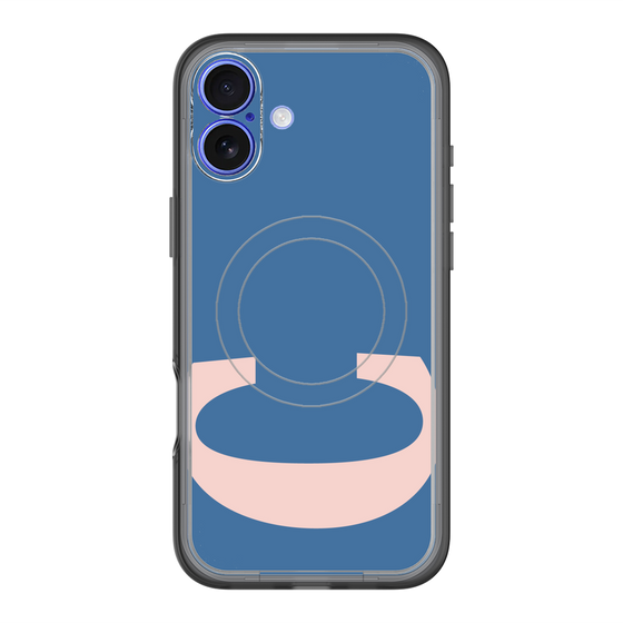 スリムプロテクションプレミアムケース with MagSafe［ オリジナル - initial color - C navy ］
