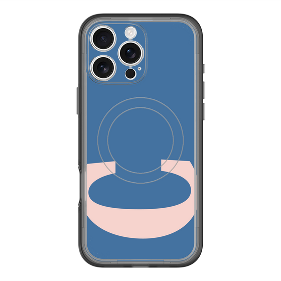 スリムプロテクションプレミアムケース with MagSafe［ オリジナル - initial color - C navy ］