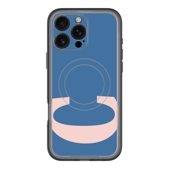スリムプロテクションプレミアムケース with MagSafe［ オリジナル - initial color - C navy ］