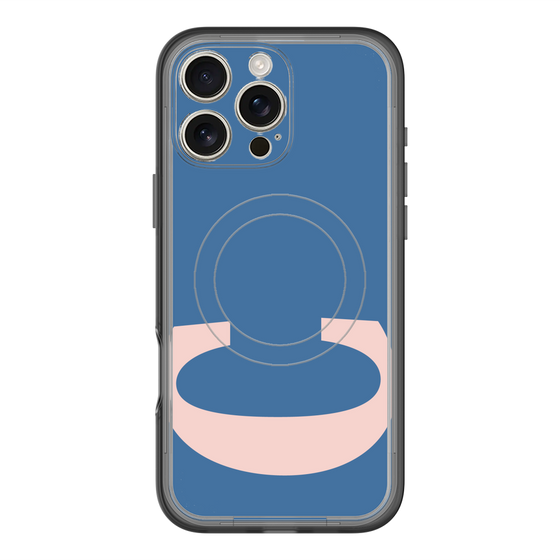 スリムプロテクションプレミアムケース with MagSafe［ オリジナル - initial color - C navy ］