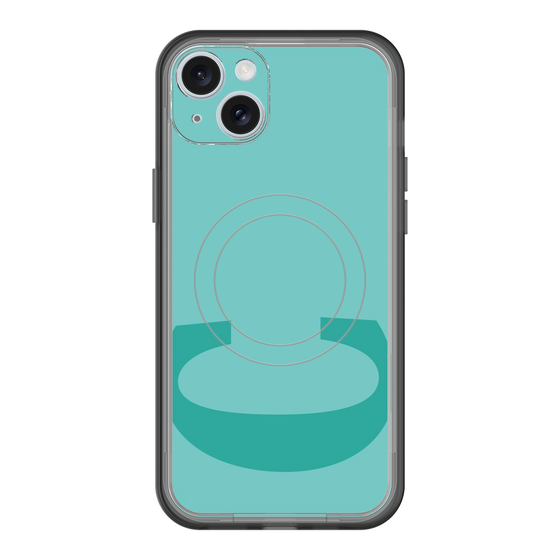 スリムプロテクションプレミアムケース with MagSafe［ オリジナル - initial color - C light green ］