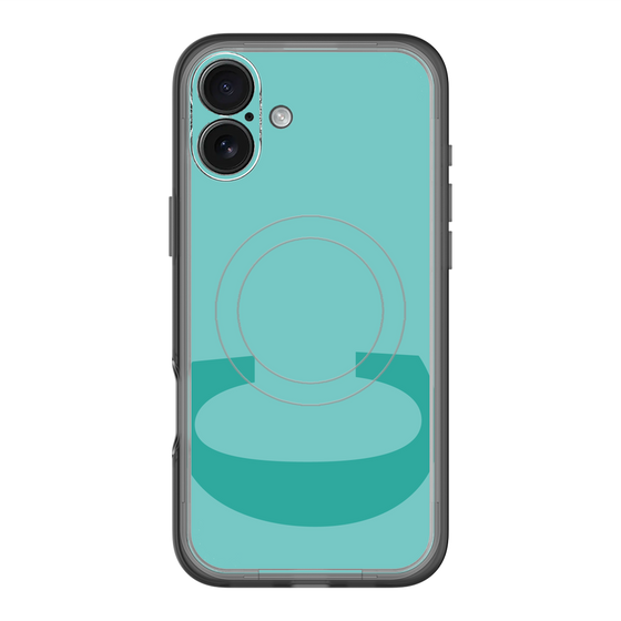 スリムプロテクションプレミアムケース with MagSafe［ オリジナル - initial color - C light green ］