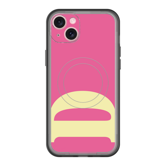 スリムプロテクションプレミアムケース with MagSafe［ オリジナル - initial color - D pink ］