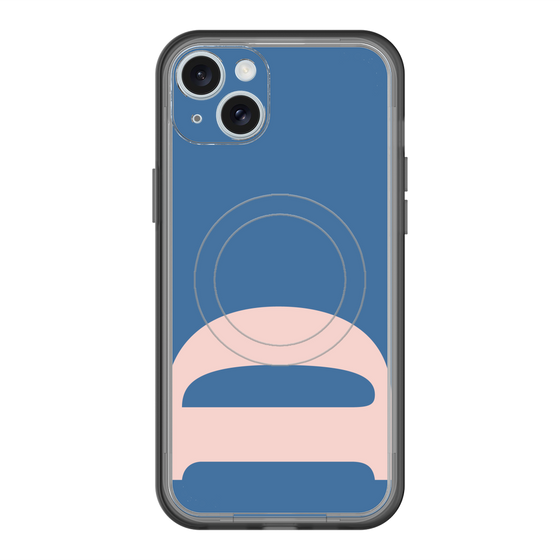 スリムプロテクションプレミアムケース with MagSafe［ オリジナル - initial color - D navy ］