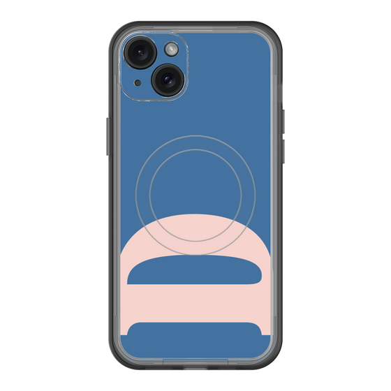 スリムプロテクションプレミアムケース with MagSafe［ オリジナル - initial color - D navy ］