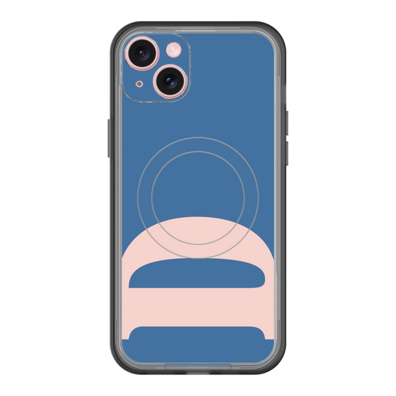 スリムプロテクションプレミアムケース with MagSafe［ オリジナル - initial color - D navy ］