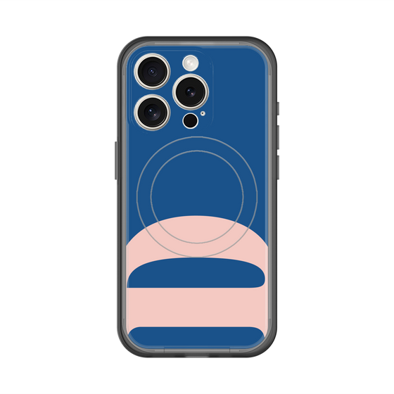 スリムプロテクションプレミアムケース with MagSafe［ オリジナル - initial color - D navy ］