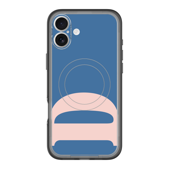スリムプロテクションプレミアムケース with MagSafe［ オリジナル - initial color - D navy ］