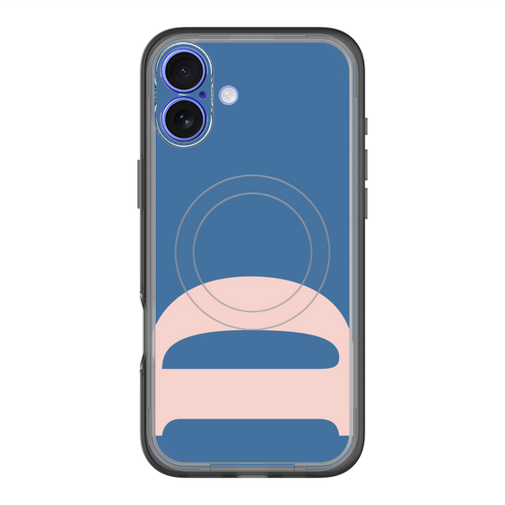 スリムプロテクションプレミアムケース with MagSafe［ オリジナル - initial color - D navy ］