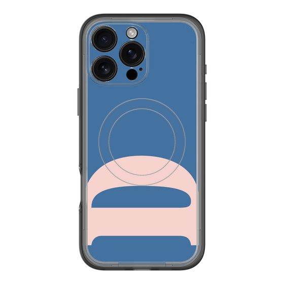 スリムプロテクションプレミアムケース with MagSafe［ オリジナル - initial color - D navy ］
