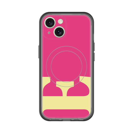 スリムプロテクションプレミアムケース with MagSafe［ オリジナル - initial color - E pink ］