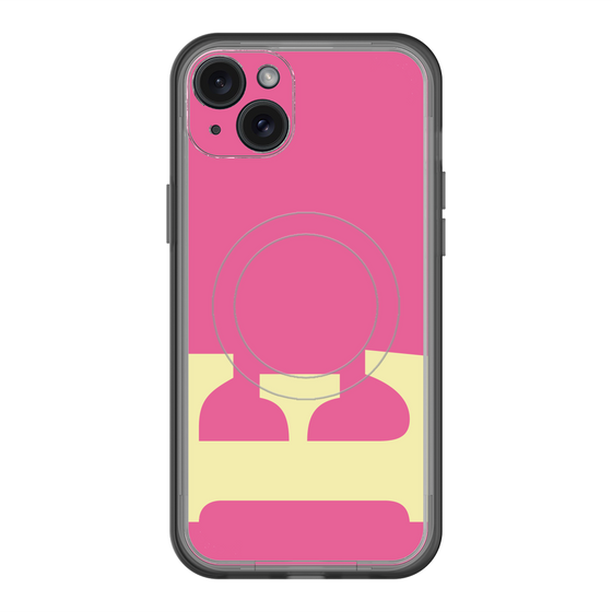 スリムプロテクションプレミアムケース with MagSafe［ オリジナル - initial color - E pink ］