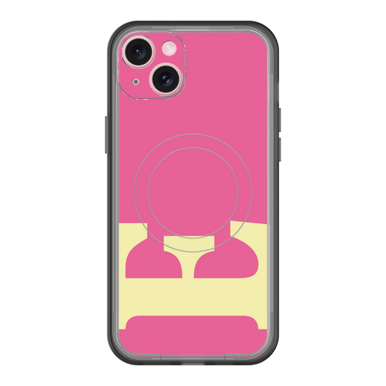 スリムプロテクションプレミアムケース with MagSafe［ オリジナル - initial color - E pink ］