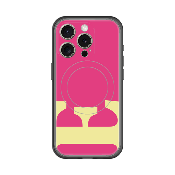スリムプロテクションプレミアムケース with MagSafe［ オリジナル - initial color - E pink ］