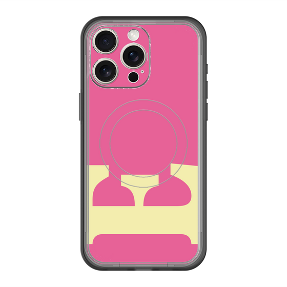 スリムプロテクションプレミアムケース with MagSafe［ オリジナル - initial color - E pink ］