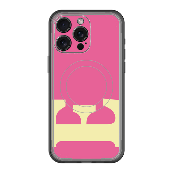 スリムプロテクションプレミアムケース with MagSafe［ オリジナル - initial color - E pink ］