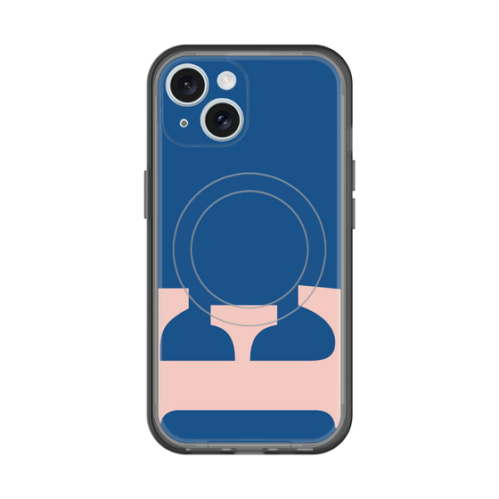 スリムプロテクションプレミアムケース with MagSafe［ オリジナル - initial color - E navy ］