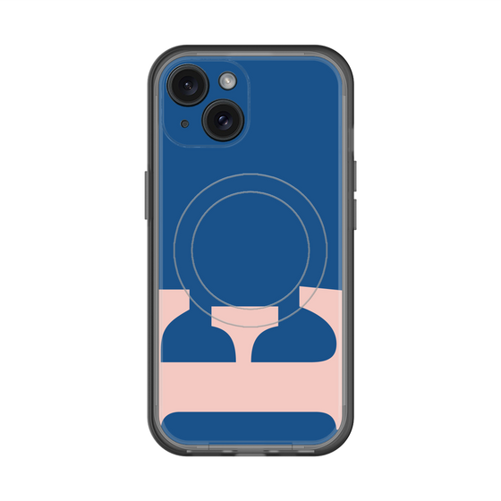 スリムプロテクションプレミアムケース with MagSafe［ オリジナル - initial color - E navy ］