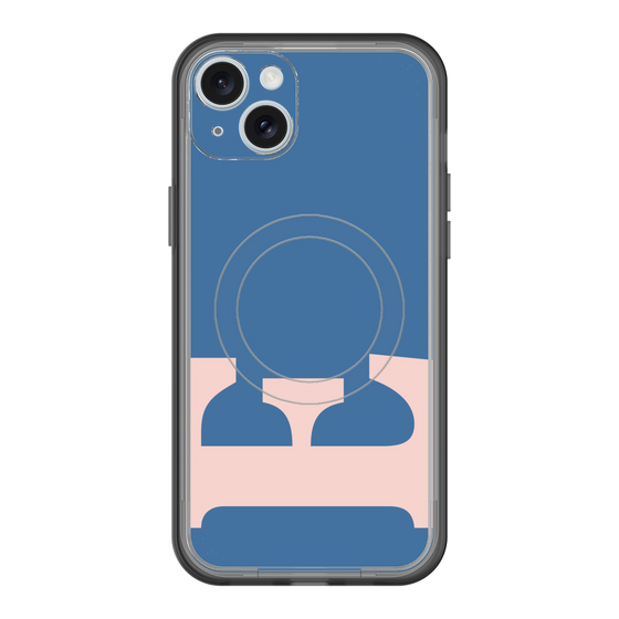 スリムプロテクションプレミアムケース with MagSafe［ オリジナル - initial color - E navy ］