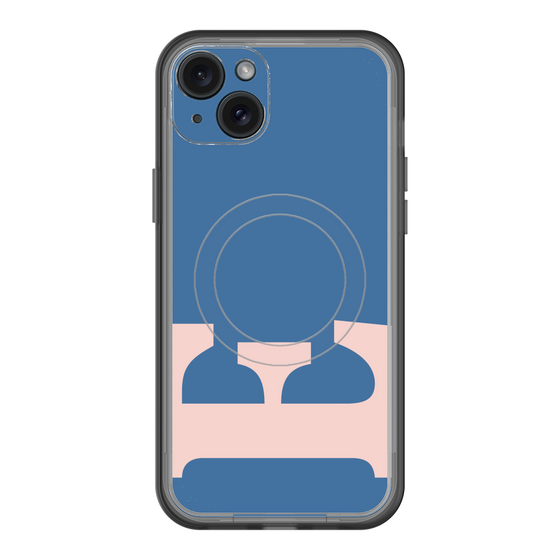 スリムプロテクションプレミアムケース with MagSafe［ オリジナル - initial color - E navy ］