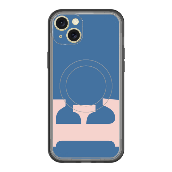 スリムプロテクションプレミアムケース with MagSafe［ オリジナル - initial color - E navy ］