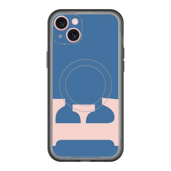 スリムプロテクションプレミアムケース with MagSafe［ オリジナル - initial color - E navy ］