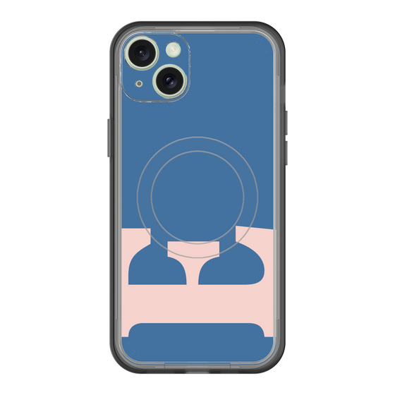 スリムプロテクションプレミアムケース with MagSafe［ オリジナル - initial color - E navy ］