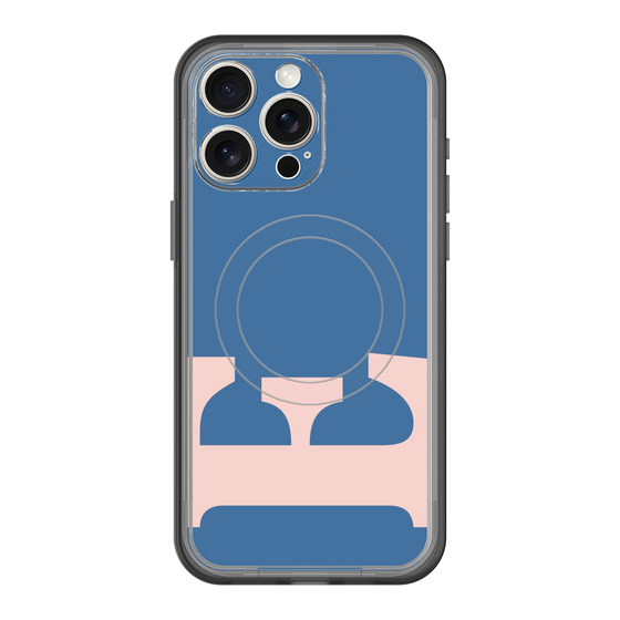 スリムプロテクションプレミアムケース with MagSafe［ オリジナル - initial color - E navy ］
