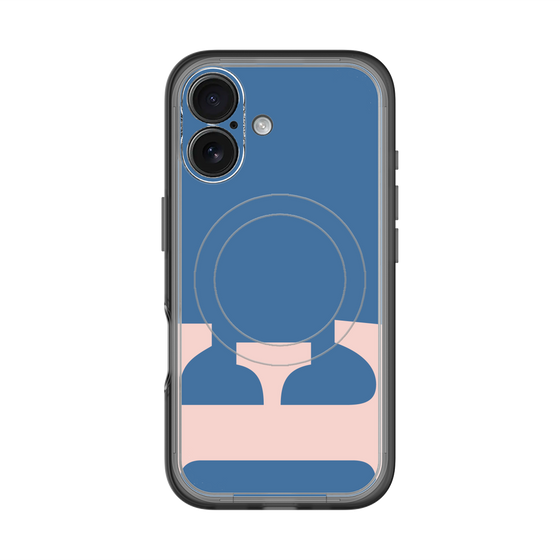 スリムプロテクションプレミアムケース with MagSafe［ オリジナル - initial color - E navy ］