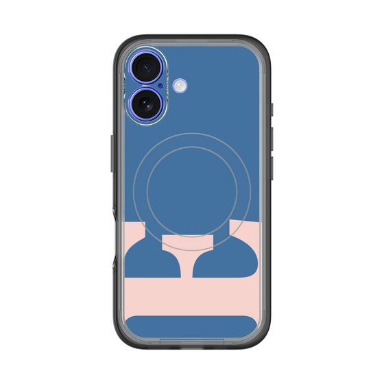 スリムプロテクションプレミアムケース with MagSafe［ オリジナル - initial color - E navy ］
