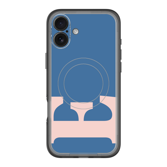 スリムプロテクションプレミアムケース with MagSafe［ オリジナル - initial color - E navy ］