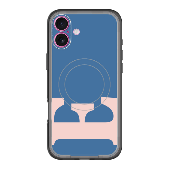 スリムプロテクションプレミアムケース with MagSafe［ オリジナル - initial color - E navy ］