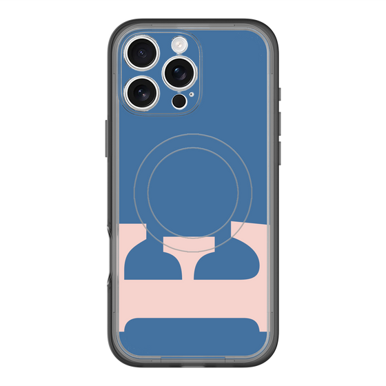 スリムプロテクションプレミアムケース with MagSafe［ オリジナル - initial color - E navy ］