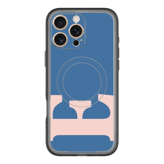 スリムプロテクションプレミアムケース with MagSafe［ オリジナル - initial color - E navy ］