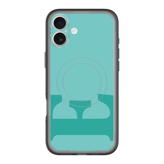 スリムプロテクションプレミアムケース with MagSafe［ オリジナル - initial color - E light green ］