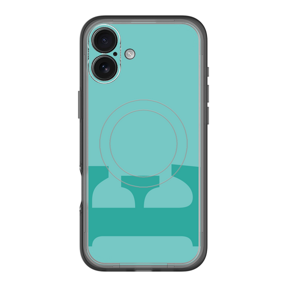 スリムプロテクションプレミアムケース with MagSafe［ オリジナル - initial color - E light green ］